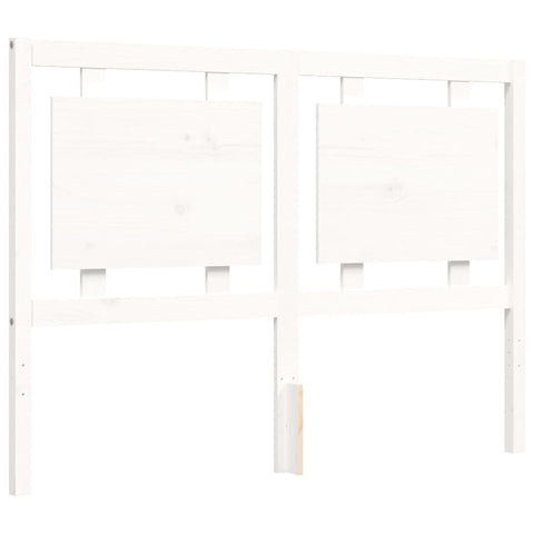 vidaXL Bed Frame without Mattress White 120x200 cm Solid Wood