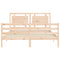 vidaXL Bed Frame without Mattress 160x200 cm Solid Wood