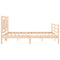 vidaXL Bed Frame without Mattress 160x200 cm Solid Wood