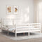 vidaXL Bed Frame without Mattress White 160x200 cm Solid Wood
