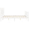 vidaXL Bed Frame without Mattress White 160x200 cm Solid Wood