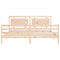 vidaXL Bed Frame without Mattress Super King Size Solid Wood