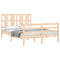 vidaXL Bed Frame without Mattress 140x190 cm Solid Wood