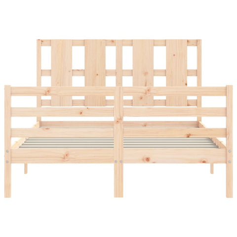vidaXL Bed Frame without Mattress 140x200 cm Solid Wood