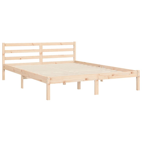 vidaXL Bed Frame without Mattress King Size Solid Wood
