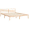 vidaXL Bed Frame without Mattress King Size Solid Wood