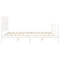 vidaXL Bed Frame without Mattress White 160x200 cm Solid Wood