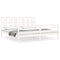 vidaXL Bed Frame without Mattress White Super King Size Solid Wood