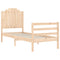vidaXL Bed Frame without Mattress Small Single Solid Wood