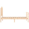 vidaXL Bed Frame without Mattress Small Single Solid Wood