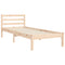 vidaXL Bed Frame without Mattress Small Single Solid Wood