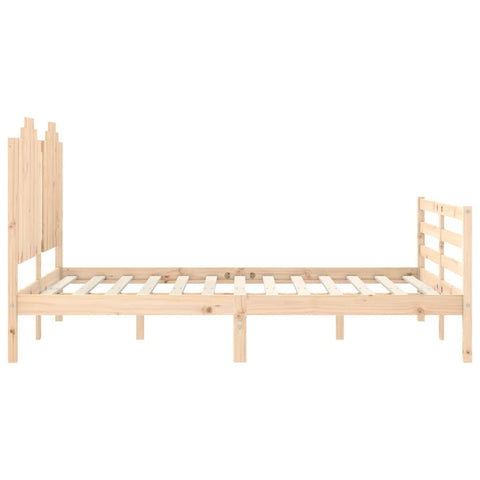 vidaXL Bed Frame without Mattress Double Solid Wood