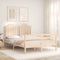 vidaXL Bed Frame without Mattress 140x190 cm Solid Wood