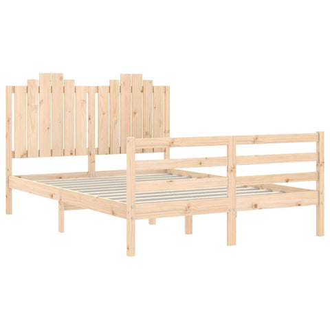 vidaXL Bed Frame without Mattress 140x190 cm Solid Wood