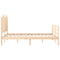 vidaXL Bed Frame without Mattress 140x190 cm Solid Wood