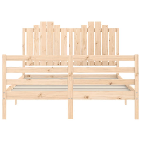 vidaXL Bed Frame without Mattress 140x190 cm Solid Wood