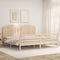 vidaXL Bed Frame without Mattress 200x200 cm Solid Wood