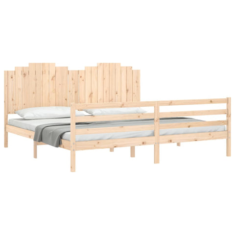 vidaXL Bed Frame without Mattress 200x200 cm Solid Wood