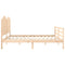 vidaXL Bed Frame without Mattress 200x200 cm Solid Wood
