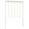 vidaXL Bed Frame without Mattress White Small Single Solid Wood