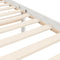 vidaXL Bed Frame without Mattress White Small Single Solid Wood