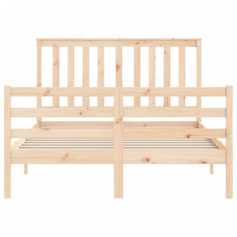 vidaXL Bed Frame without Mattress Double Solid Wood