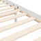 vidaXL Bed Frame without Mattress White 140x190 cm Solid Wood
