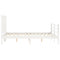 vidaXL Bed Frame without Mattress White 120x200 cm Solid Wood