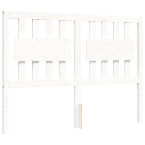 vidaXL Bed Frame without Mattress White 120x200 cm Solid Wood