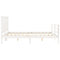 vidaXL Bed Frame without Mattress White 160x200 cm Solid Wood