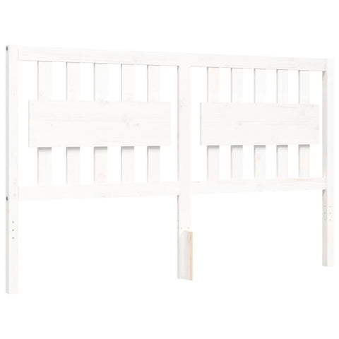 vidaXL Bed Frame without Mattress White 160x200 cm Solid Wood