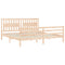 vidaXL Bed Frame without Mattress 200x200 cm Solid Wood