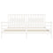 vidaXL Bed Frame without Mattress White 200x200 cm Solid Wood