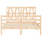 vidaXL Bed Frame without Mattress Small Double Solid Wood