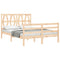 vidaXL Bed Frame without Mattress 140x190 cm Solid Wood