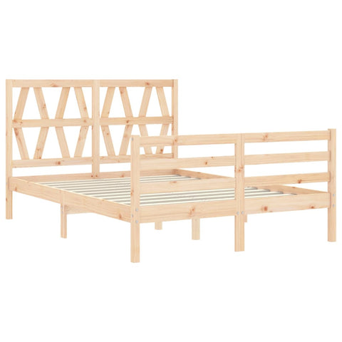 vidaXL Bed Frame without Mattress 140x190 cm Solid Wood