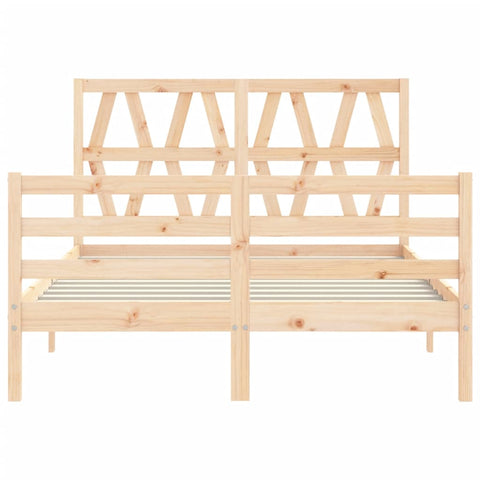 vidaXL Bed Frame without Mattress 140x190 cm Solid Wood