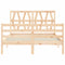 vidaXL Bed Frame without Mattress 140x190 cm Solid Wood