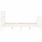 vidaXL Bed Frame without Mattress White 120x200 cm Solid Wood