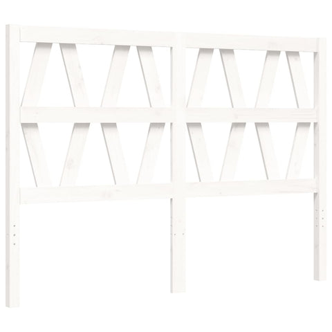 vidaXL Bed Frame without Mattress White 120x200 cm Solid Wood