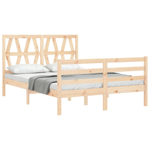 vidaXL Bed Frame without Mattress 140x200 cm Solid Wood