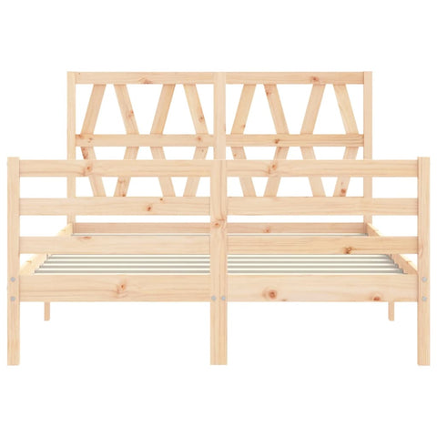 vidaXL Bed Frame without Mattress 140x200 cm Solid Wood
