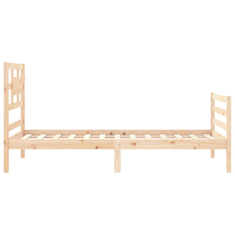 vidaXL Bed Frame without Mattress Single Solid Wood