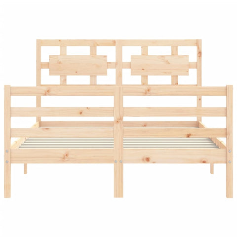 vidaXL Bed Frame without Mattress Small Double Solid Wood
