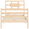 vidaXL Bed Frame without Mattress 90x200 cm Solid Wood