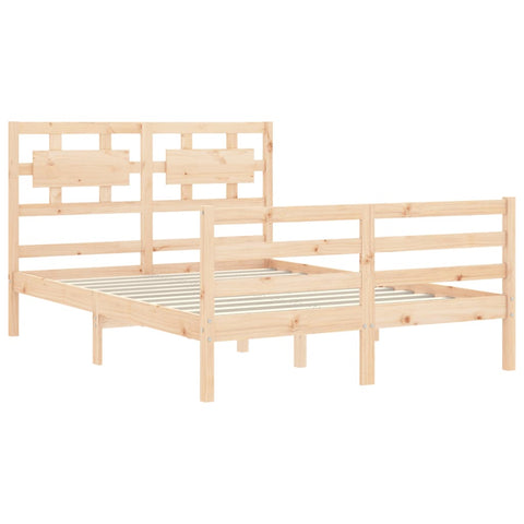 vidaXL Bed Frame without Mattress 120x200 cm Solid Wood