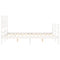 vidaXL Bed Frame without Mattress White 120x200 cm Solid Wood