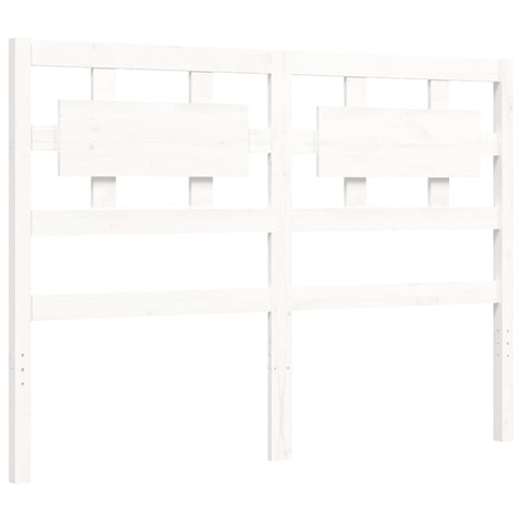 vidaXL Bed Frame without Mattress White 120x200 cm Solid Wood