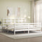 vidaXL Bed Frame without Mattress White Super King Size Solid Wood
