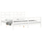 vidaXL Bed Frame without Mattress White Super King Size Solid Wood